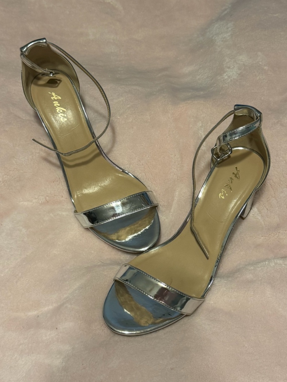 Women’s Metallic Silver Heels